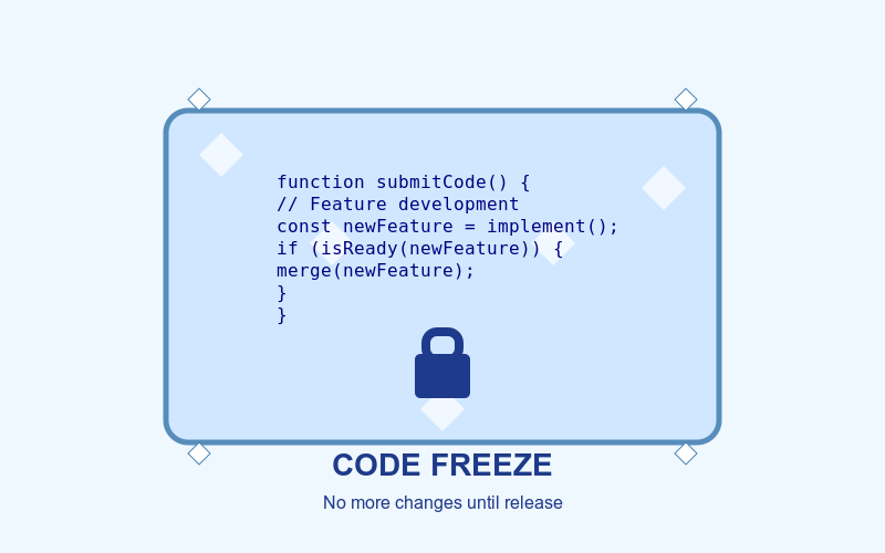 code freeze illustration